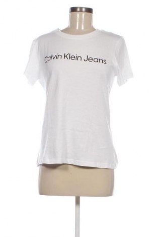 Damski T-shirt Calvin Klein Jeans, Rozmiar L, Kolor Biały, Cena 222,99 zł