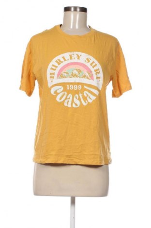 Damen T-Shirt Hurley, Größe XS, Farbe Gelb, Preis € 7,99