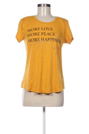 Γυναικείο t-shirt Jean Pascale, Μέγεθος M, Χρώμα Κίτρινο, Τιμή 8,70 €