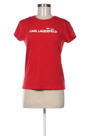 Damen T-Shirt Karl Lagerfeld, Größe S, Farbe Rot, Preis 34,11 €