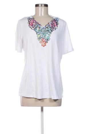 Γυναικείο t-shirt Mona, Μέγεθος L, Χρώμα Λευκό, Τιμή 3,99 €