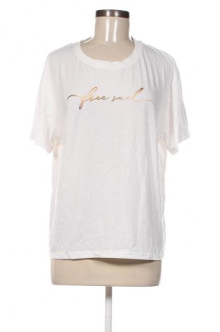Γυναικείο t-shirt SHEIN, Μέγεθος XL, Χρώμα Λευκό, Τιμή 10,99 €