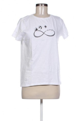 Damen T-Shirt Sinsay, Größe M, Farbe Weiß, Preis € 5,99