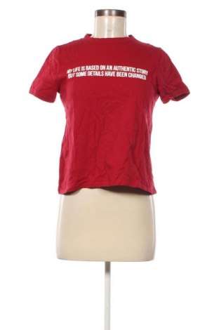Γυναικείο t-shirt Zara Trafaluc, Μέγεθος M, Χρώμα Κόκκινο, Τιμή 7,99 €