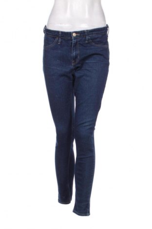 Damskie jeansy H&M, Rozmiar L, Kolor Niebieski, Cena 14,73 zł