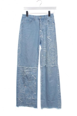 Damskie jeansy SHEIN, Rozmiar XS, Kolor Niebieski, Cena 40,99 zł