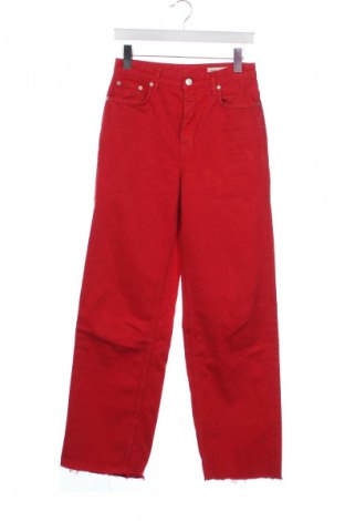 Női farmernadrág Zara, Méret XS, Szín Piros, Ár 5 396 Ft