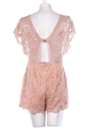 Kurzer Damenoverall Charlotte Russe, Größe L, Farbe Aschrosa, Preis € 11,99