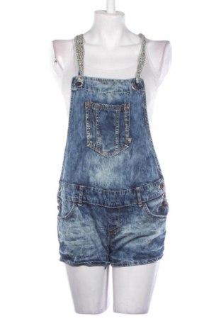 Kurzer Damenoverall Fishbone, Größe L, Farbe Blau, Preis € 15,99
