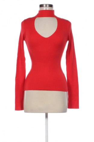 Pulover de femei Bershka, Mărime L, Culoare Roșu, Preț 76,32 Lei
