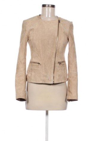 Damen Lederjacke Mango, Größe S, Farbe Beige, Preis € 27,99