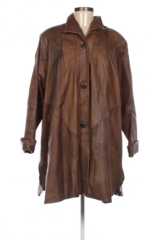 Дамско кожено яке Unbranded, Размер XL, Цвят Кафяв, Цена 97,99 лв.