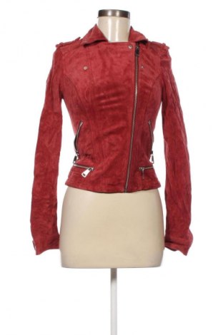 Damska kurtka skórzana Vero Moda, Rozmiar XS, Kolor Czerwony, Cena 291,99 zł