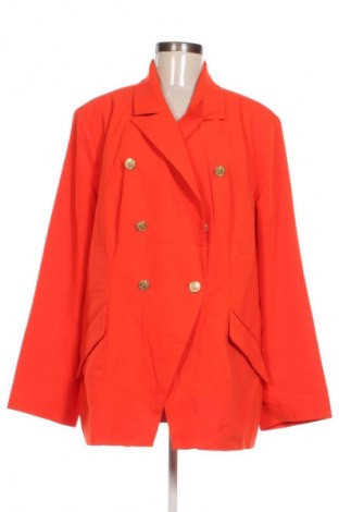 Damen Blazer ONLY Carmakoma, Größe XXL, Farbe Orange, Preis 28,99 €