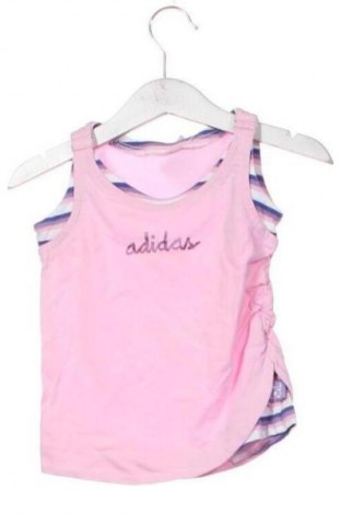 Μπλουζάκι αμάνικο παιδικό Adidas, Μέγεθος 2-3y/ 98-104 εκ., Χρώμα Ρόζ , Τιμή 6,99 €