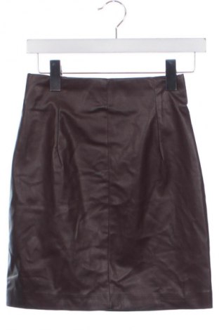 Δερμάτινη φούστα H&M, Μέγεθος XS, Χρώμα Καφέ, Τιμή 7,99 €