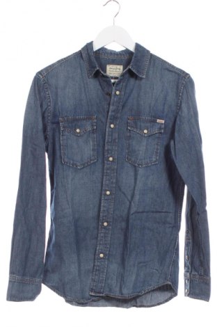 Ανδρικό πουκάμισο Jack & Jones, Μέγεθος S, Χρώμα Μπλέ, Τιμή 21,99 €