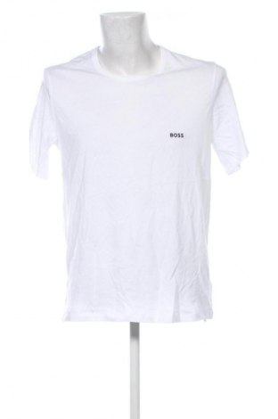 Męski T-shirt BOSS, Rozmiar XL, Kolor Biały, Cena 131,99 zł