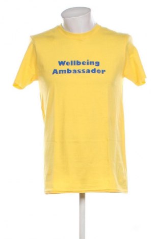 Męski T-shirt Gildan, Rozmiar M, Kolor Żółty, Cena 72,04 zł