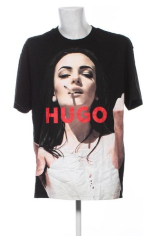 Męski T-shirt Hugo Boss, Rozmiar XXL, Kolor Czarny, Cena 374,99 zł