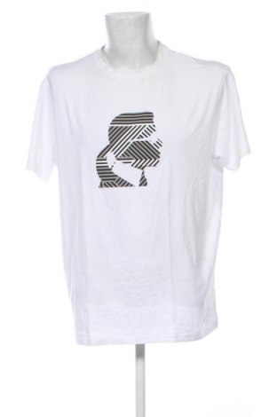 Tricou de bărbați Karl Lagerfeld, Mărime XXL, Culoare Alb, Preț 388,99 Lei