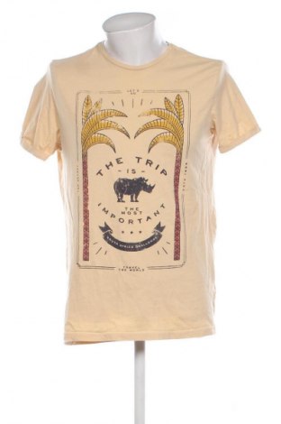Męski T-shirt Top Secret, Rozmiar XL, Kolor Beżowy, Cena 69,20 zł