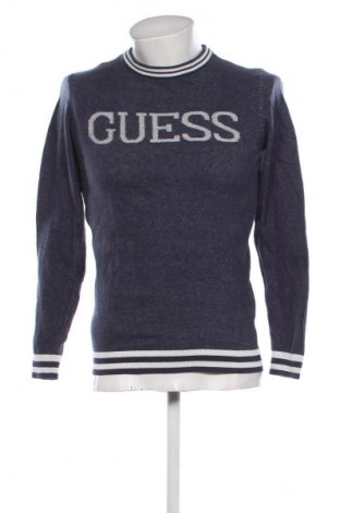 Męski sweter Guess, Rozmiar M, Kolor Niebieski, Cena 173,99 zł