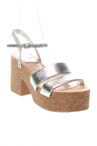Sandale Stradivarius, Mărime 36, Culoare Argintiu, Preț 83,99 Lei