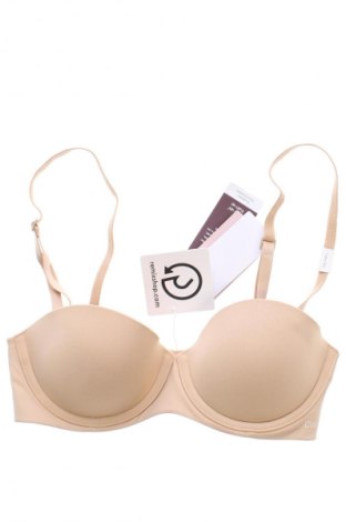 Сутиен Calvin Klein, Размер XS, Цвят Бежов, Цена 43,99 лв.