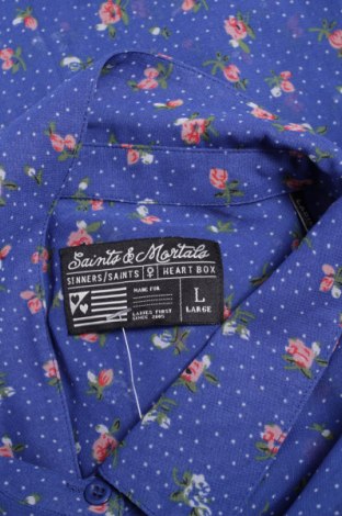 Γυναικείο πουκάμισο Saints & Mortals, Μέγεθος L, Χρώμα Μπλέ, Τιμή 10,52 €