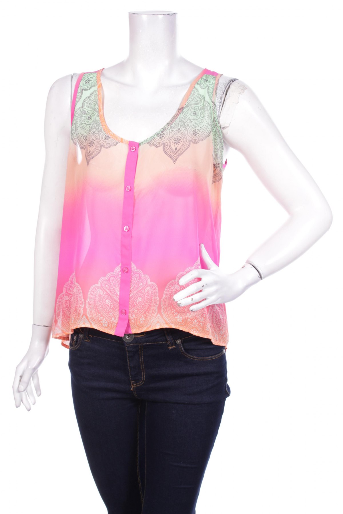 Γυναικείο πουκάμισο Candie's, Μέγεθος M, Χρώμα Πολύχρωμο, Τιμή 9,28 €