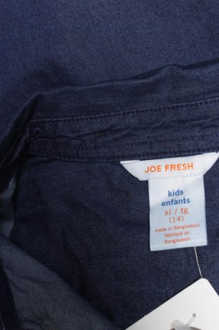 Детска риза Joe Fresh, Размер 13-14y/ 164-168 см, Цвят Син, Цена 22,00 лв.