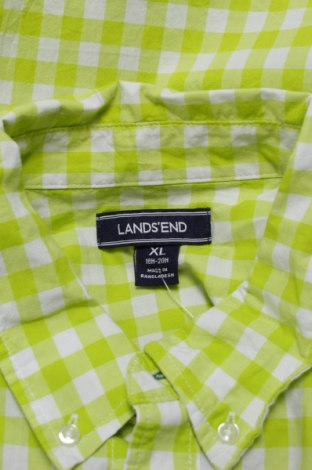 Детска риза Lands' End, Размер 15-18y/ 170-176 см, Цвят Зелен, Цена 22,00 лв.