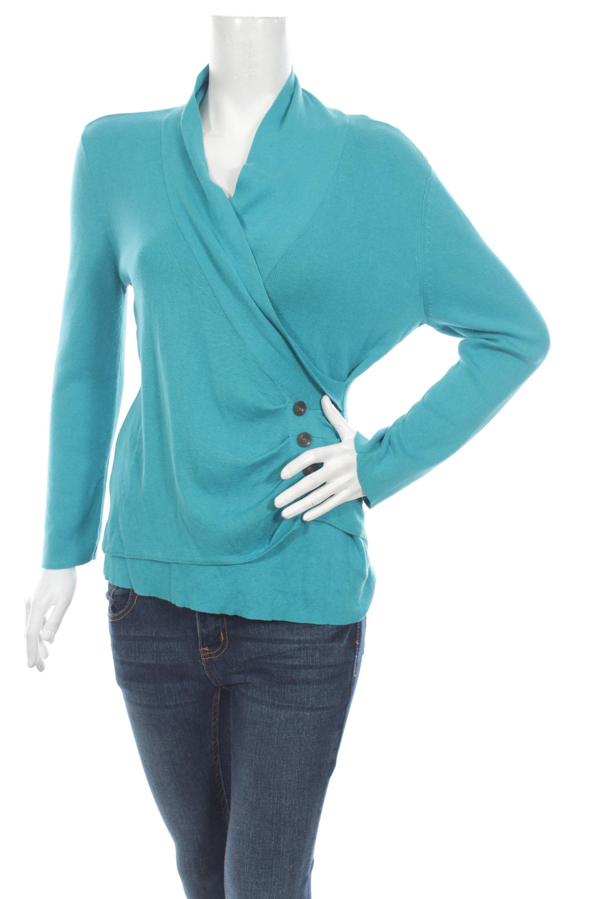Дамски пуловер, Размер L, Цвят Зелен, Цена 45,00 лв.