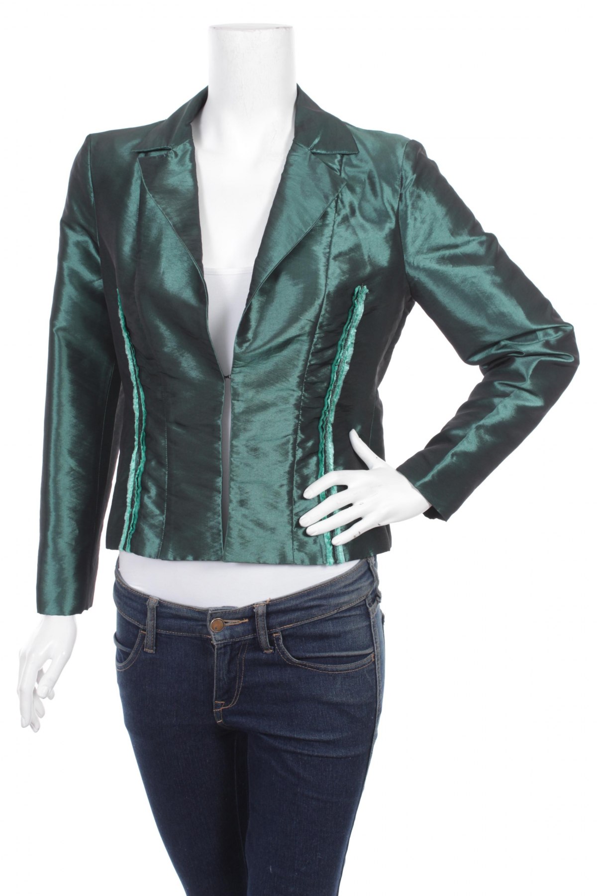 Дамско сако Bcbg Max Azria, Размер S, Цвят Зелен, Цена 95,00 лв.