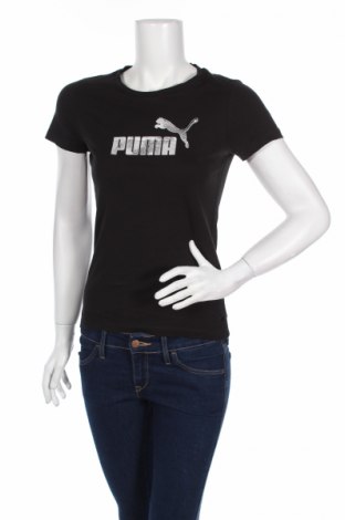 Γυναικείο t-shirt Puma, Μέγεθος S, Χρώμα Μαύρο, 100% βαμβάκι, Τιμή 14,20 €