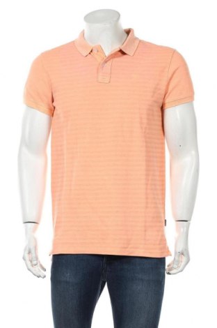 Мъжка тениска Tom Tailor, Размер M, Цвят Оранжев, 98% памук, 2% вискоза, Цена 23,40 лв.