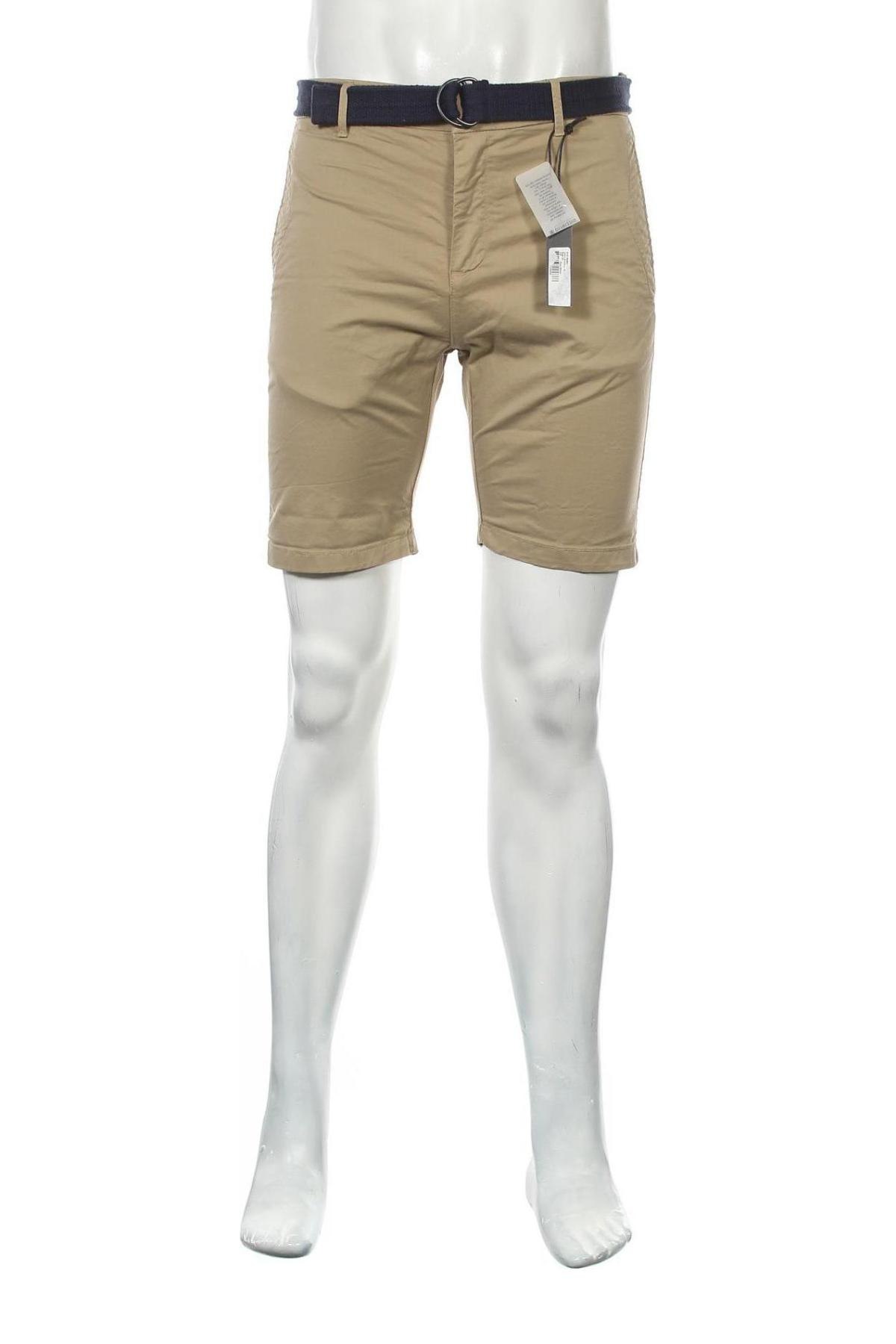 Мъжки къс панталон Dstrezzed, Размер S, Цвят Бежов, 98% памук, 2% еластан, Цена 50,14 лв.