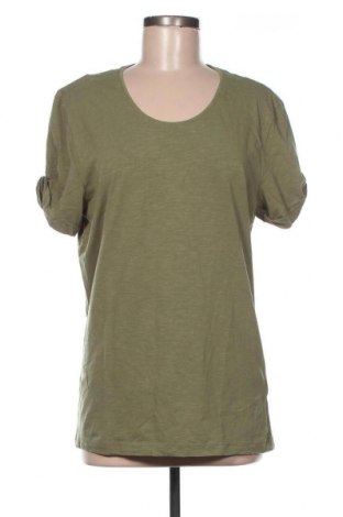Γυναικεία μπλούζα H&M, Μέγεθος L, Χρώμα Πράσινο, 95% βαμβάκι, 5% ελαστάνη, Τιμή 10,13 €