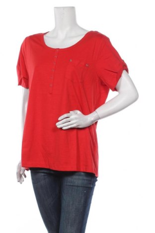 Дамска блуза Sheego, Размер XL, Цвят Червен, Памук, Цена 38,35 лв.