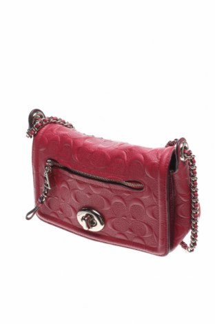 Γυναικεία τσάντα Coach, Χρώμα Κόκκινο, Δερματίνη, μέταλλο, Τιμή 131,13 €