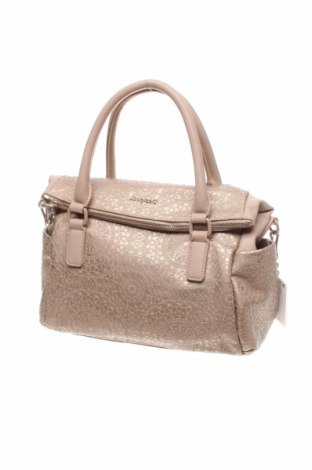 Γυναικεία τσάντα Desigual, Χρώμα  Μπέζ, Δερματίνη, Τιμή 76,73 €