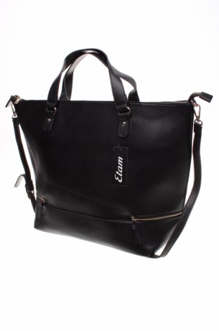 Дамска чанта Etam, Цвят Черен, Еко кожа, Цена 45,82 лв.