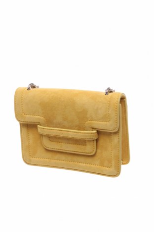 Γυναικεία τσάντα Maison 123, Χρώμα Κίτρινο, Φυσικό σουέτ, Τιμή 76,73 €
