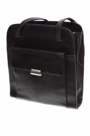 Дамска чанта Mandarina Duck, Цвят Черен, Естествена кожа, Цена 150,40 лв.