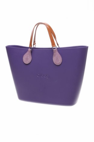 Γυναικεία τσάντα O bag, Χρώμα Βιολετί, Πολυουρεθάνης, γνήσιο δέρμα, φυσικό σουέτ, Τιμή 55,36 €