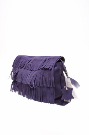 Γυναικεία τσάντα Pieces, Χρώμα Βιολετί, Φυσικό σουέτ, Τιμή 38,56 €