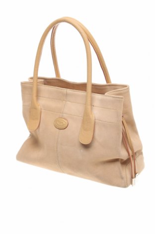 Γυναικεία τσάντα Tod's, Χρώμα  Μπέζ, Φυσικό σουέτ, Τιμή 212,78 €