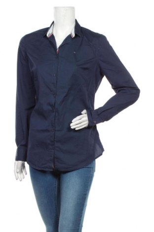 Γυναικείο πουκάμισο Tommy Hilfiger, Μέγεθος L, Χρώμα Μπλέ, 70% βαμβάκι, 27% πολυαμίδη, 3% ελαστάνη, Τιμή 25,98 €