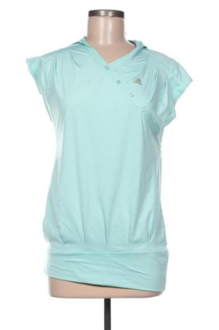 Damen Sport Shirt Adidas, Größe L, Farbe Grün, 80% Polyester, 20% Elastan, Preis 22,27 €